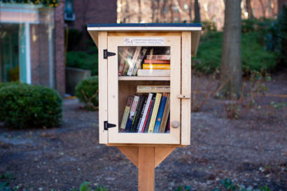 Stuy Town Little Library Front View 1000x666px
